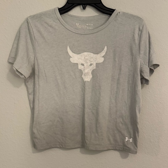 Under Armour Project Rock Cropped Tee - Picture 1 of 2